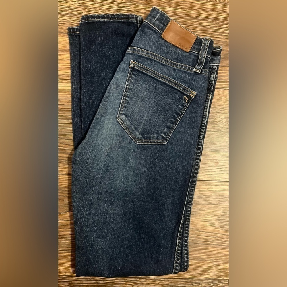 Madewell Size 26 Dark Wash Denim Women's 10" High-Rise‎ Skinny Jeans